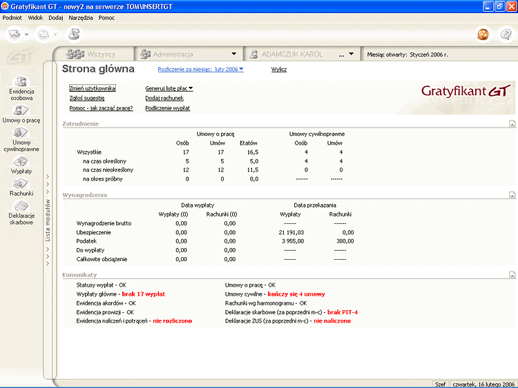 gratyfikant gt interfejs